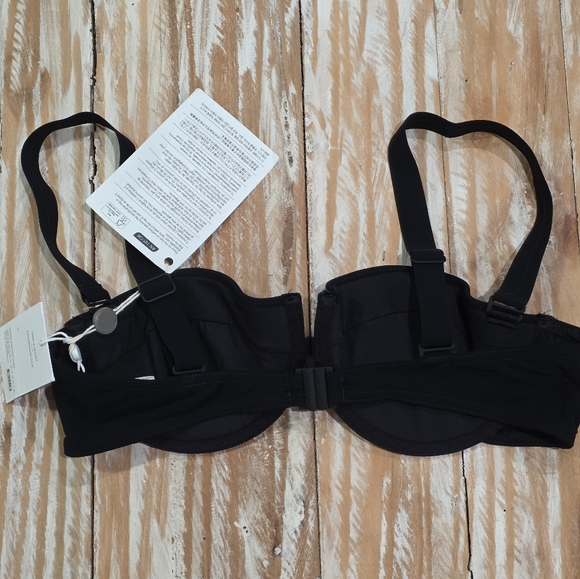 NWT Zimmermann Anneke Balconette‎ Bra Bikini Top Black 10 A/B - Picture 7 of 9